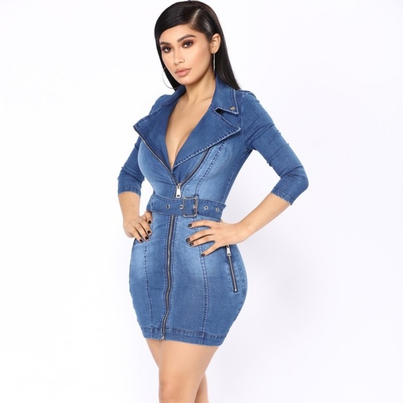 Fashion Nova Dresses & Skirts - New Fashion nova Denim dress